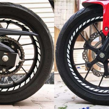 Çınar Extreme Tam Tur Reflektif Beyaz Gri Supersport İç Jant Şeridi Sticker