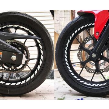 Çınar Extreme Tam Tur Reflektif Beyaz Gri Supersport İç Jant Şeridi Sticker