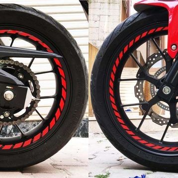 Çınar Extreme Tam Tur Reflektif Kırmızı Supersport İç Jant Şeridi Sticker