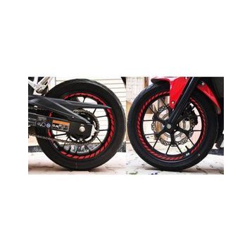 Çınar Extreme Tam Tur Reflektif Kırmızı Supersport İç Jant Şeridi Sticker