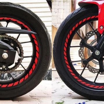 Çınar Extreme Tam Tur Reflektif Kırmızı Supersport İç Jant Şeridi Sticker