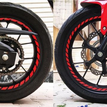 Çınar Extreme Tam Tur Reflektif Kırmızı Supersport İç Jant Şeridi Sticker