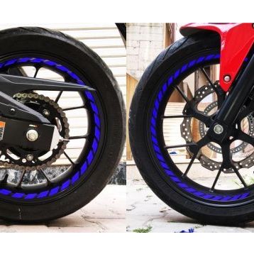 Çınar Extreme Tam Tur Reflektif Mavi Supersport İç Jant Şeridi Sticker