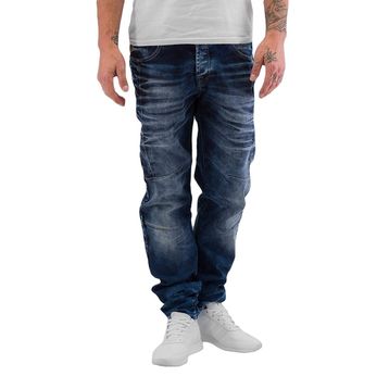 Cipo&Baxx CD286 Dekoratif Dikişli Yıkamalı Koyu Mavi Erkek Jeans