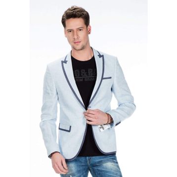 Cipo&Baxx CJ222 Mint Mavi Erkek Spor Blazer Ceket