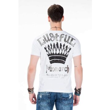 Cipo&Baxx CT377 Beyaz Erkek T-shirt
