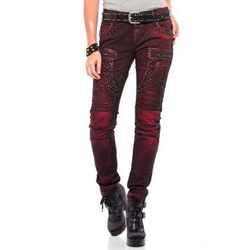 Cipo&Baxx WD388 Bordo Kadın Kot Pantolon