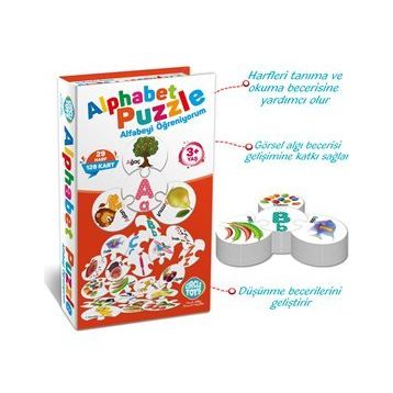Circle Toys Alphabet 128 Parça Puzzle