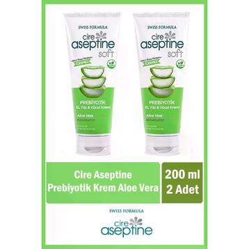 Cire Aseptine 200 ML Soft Aloe Vera Prebiyotik 2 Adet Krem