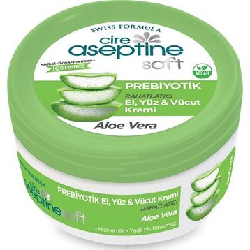 Cire Aseptine 200 ML Soft Aloe Vera Prebiyotik 2 Adet Krem