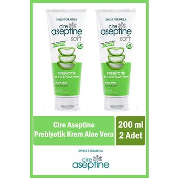 Cire Aseptine 200 ML Soft Aloe Vera Prebiyotik 2 Adet Krem