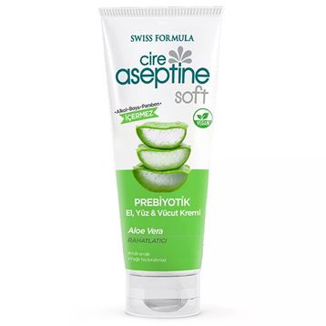 Cire Aseptine Soft 2x75 ml Aloe Vera Özlü Rahatlatıcı Besleyici Prebiyotikli Krem