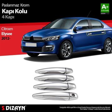 Citroen C Elysee 2012 Üzeri 5501120 4 Kapı Krom Kapı Kolu