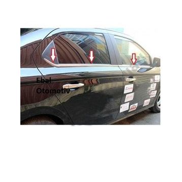 Citroen C-Elysee 2012 Üzeri 6 Parça Krom Cam Çıtası