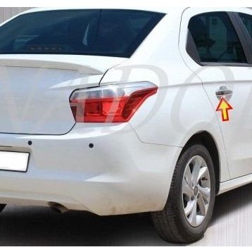 Citroen C Elysee 2012 Üzeri Paslanmaz Çelik 4 Kapı Krom Kapı Kolu
