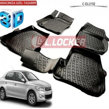 Citroen C-elysee 2013 Sonrası 3D Havuzlu Paspas