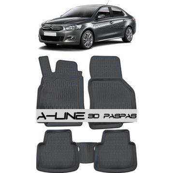 Citroen C-Elysee 2015 Model 3D Havuzlu Paspas