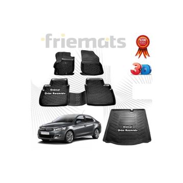 Citroen C-Elysee 3D Havuzlu Paspas