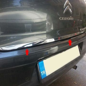 Citroen C Elysee Paslanmaz Çelik Krom Bagaj Alt Çıtası