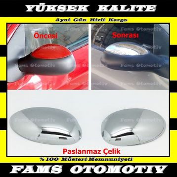 Citroen C3 2002 2009 2 Prç P.Çelik Ayna Kapağı