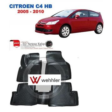 Citroen C4 2004-2010 3D Havuzlu Paspas
