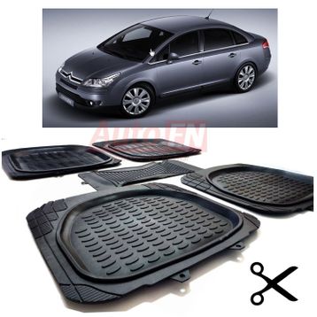 Citroen C4 2004-2010 Seti 3D Havuzlu Paspas