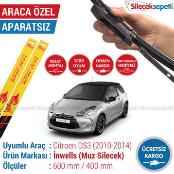 Citroen DS3 2010-2014 Muz Silecek Takımı