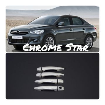 Citroen Elysee Tk 2012 Üzeri Paslanmaz Çelik Krom Kapı Kolu
