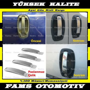 Citroen Nemo 2008 Üzeri 4 Kapı Krom Kapı Kolu