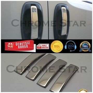 Citroen Nemo 2008 Üzeri 5 Kapı Paslanmaz Çelik Krom Kapı Kolu