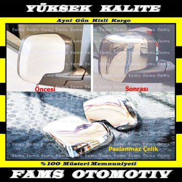 Citroen Nemo 2008 Üzeri Krom 2 Parça Ayna Kapağı