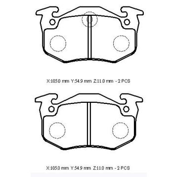 Citroen Xsara Picasso 2001/2008 229x230x71x66 Arka Fren