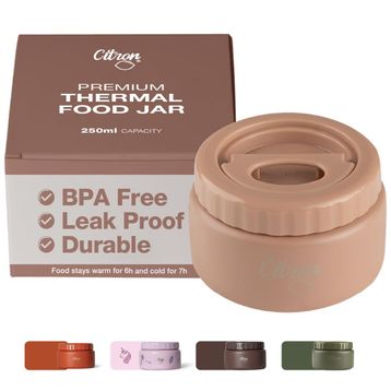 Citron 1196397 250 ml Blush Pink Vakumlu Paslanmaz Çelik Yemek Termosu