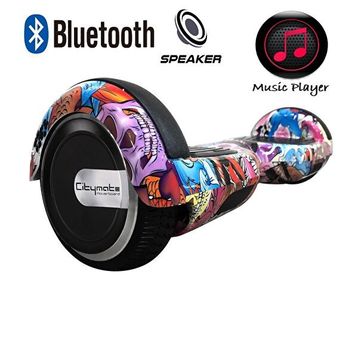 Citymate CS-600 Kasa Butterfly Grafity 6.5 Bluetooth Hoparlörlü Elektrikli Kaykay Hoverboard ve Çanta