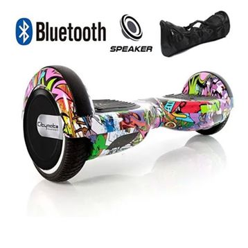 Citymate CS-600 Kasa Yaprak Grafity 6.5 Bluetooth Hoparlörlü Elektrikli Kaykay Hoverboard ve Çanta
