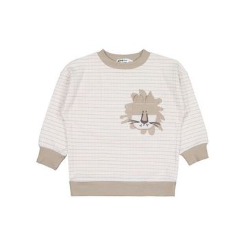 Civil Aslan Nakışlı 2-5 Yaş Bej Erkek Çocuk Sweatshirt
