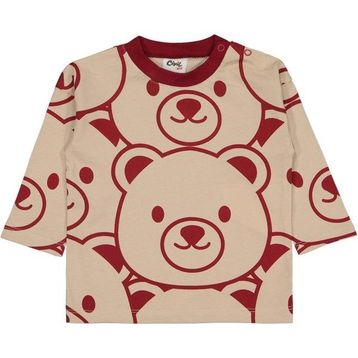 Civil Ayıcıklar Baskılı 6-18 Ay Bordo Bebek Sweatshirt