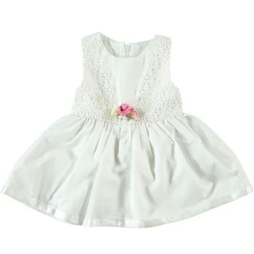 Civil Baby 6-18 Ay Ekru Kız Bebek Elbise