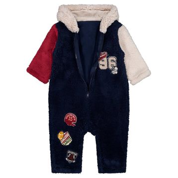 Civil Baby 96 Nakışlı 6-18 Ay Lacivert Tulum