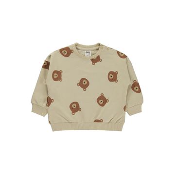 Civil Baby Ayıcık Baskılı 6-18 Ay Bej Sweatshirt