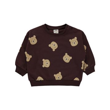 Civil Baby Ayıcık Baskılı 6-18 Ay Kahverengi Sweatshirt