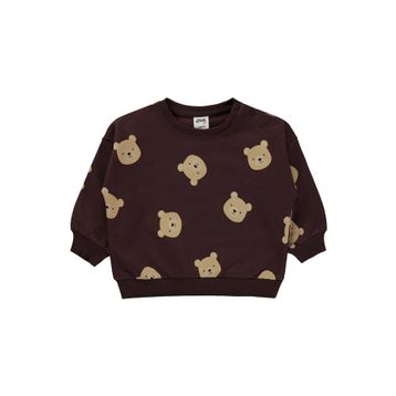Civil Baby Ayıcık Baskılı 6-18 Ay Kahverengi Sweatshirt