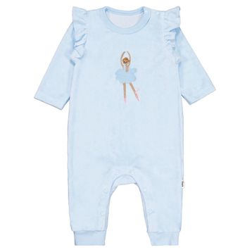 Civil Baby Balerin Nakışlı 6-18 Ay Mavi Tulum