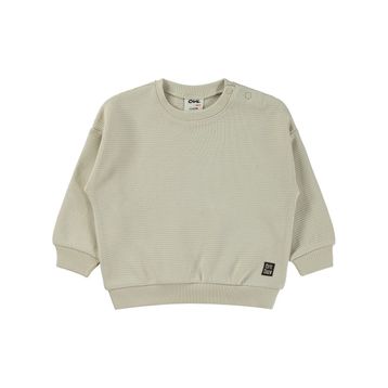 Civil Baby Basic 6-18 Ay Bej Sweatshirt