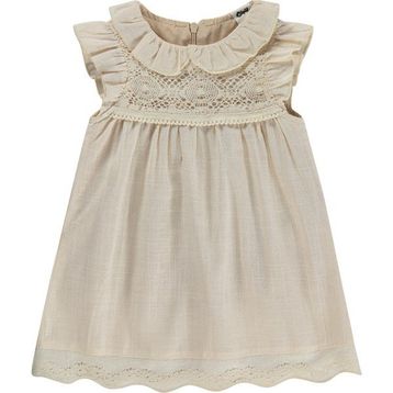 Civil Baby Bebek Yaka Dantelli 6-18 Ay Bej Elbise