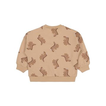 Civil Baby Benekli Dino Empirme 6-18 Ay Kahverengi Sweatshirt