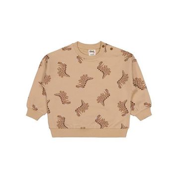 Civil Baby Benekli Dino Empirme 6-18 Ay Kahverengi Sweatshirt