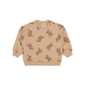 Civil Baby Benekli Dino Empirme 6-18 Ay Kahverengi Sweatshirt