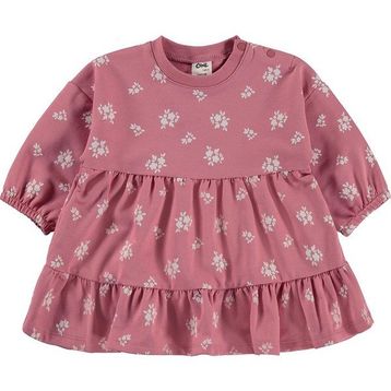 Civil Baby Çiçek Empirme Basic 6-18 Ay Pembe - Gül Kurusu Elbise