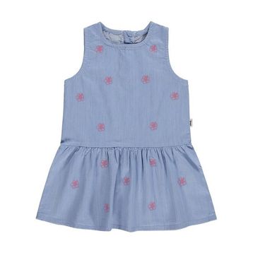 Civil Baby Çiçek Nakışlı 6-18 Ay Mavi Elbise